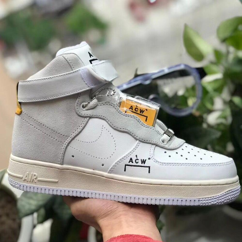 A-COLD-WALL X Nike Air Force 1 High "White-Grey" - Image 6