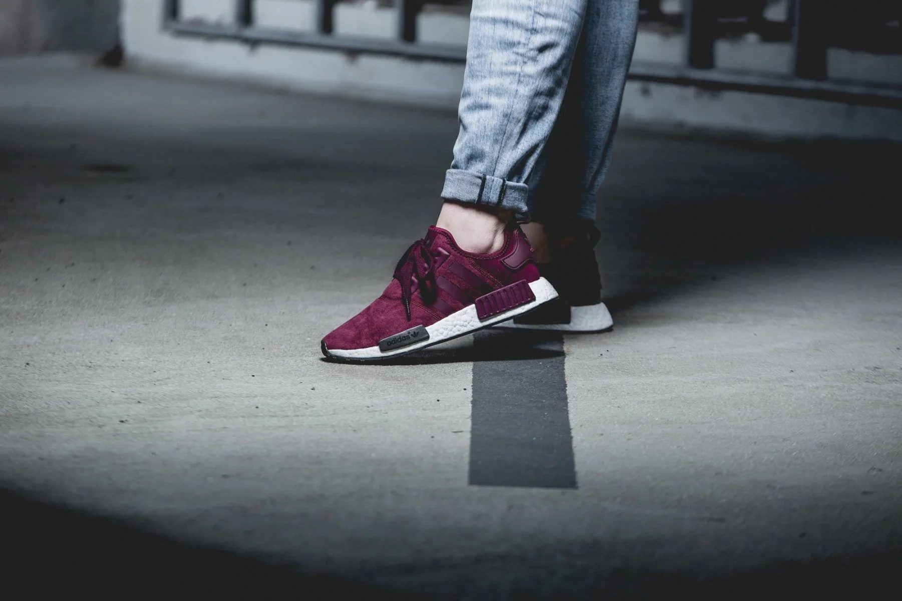 Adidas NMD_R1 Runner Suede W Maroon - Image 8