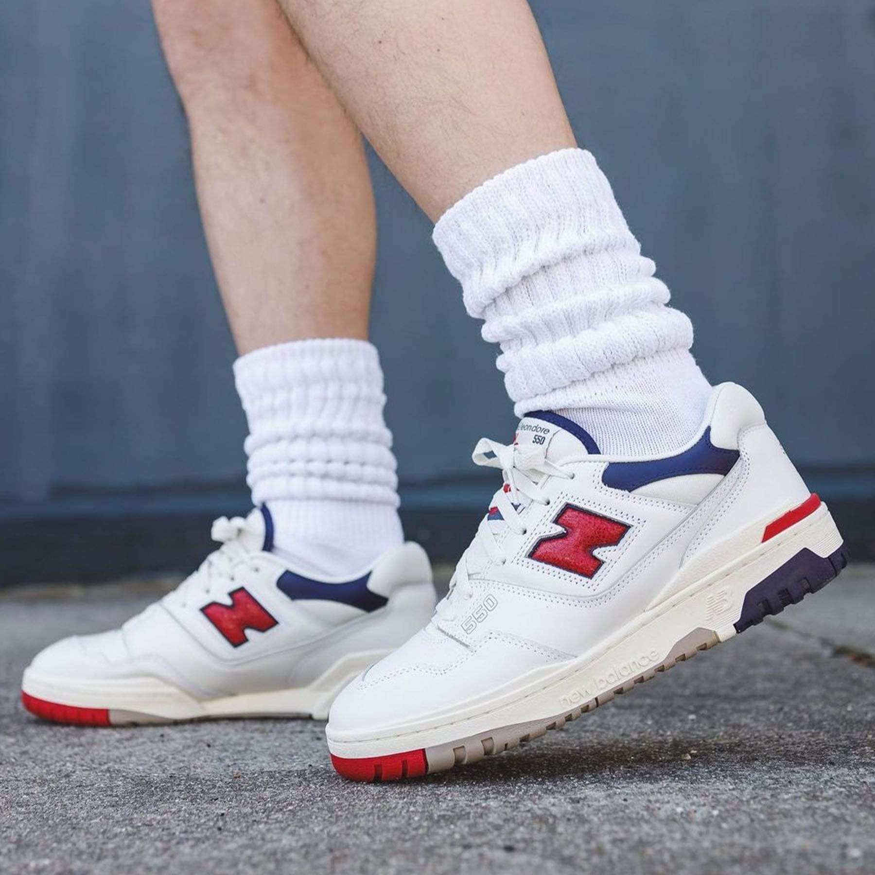 Aimé Leon Dore x New Balance 550 ‘Red Navy’ - Image 6