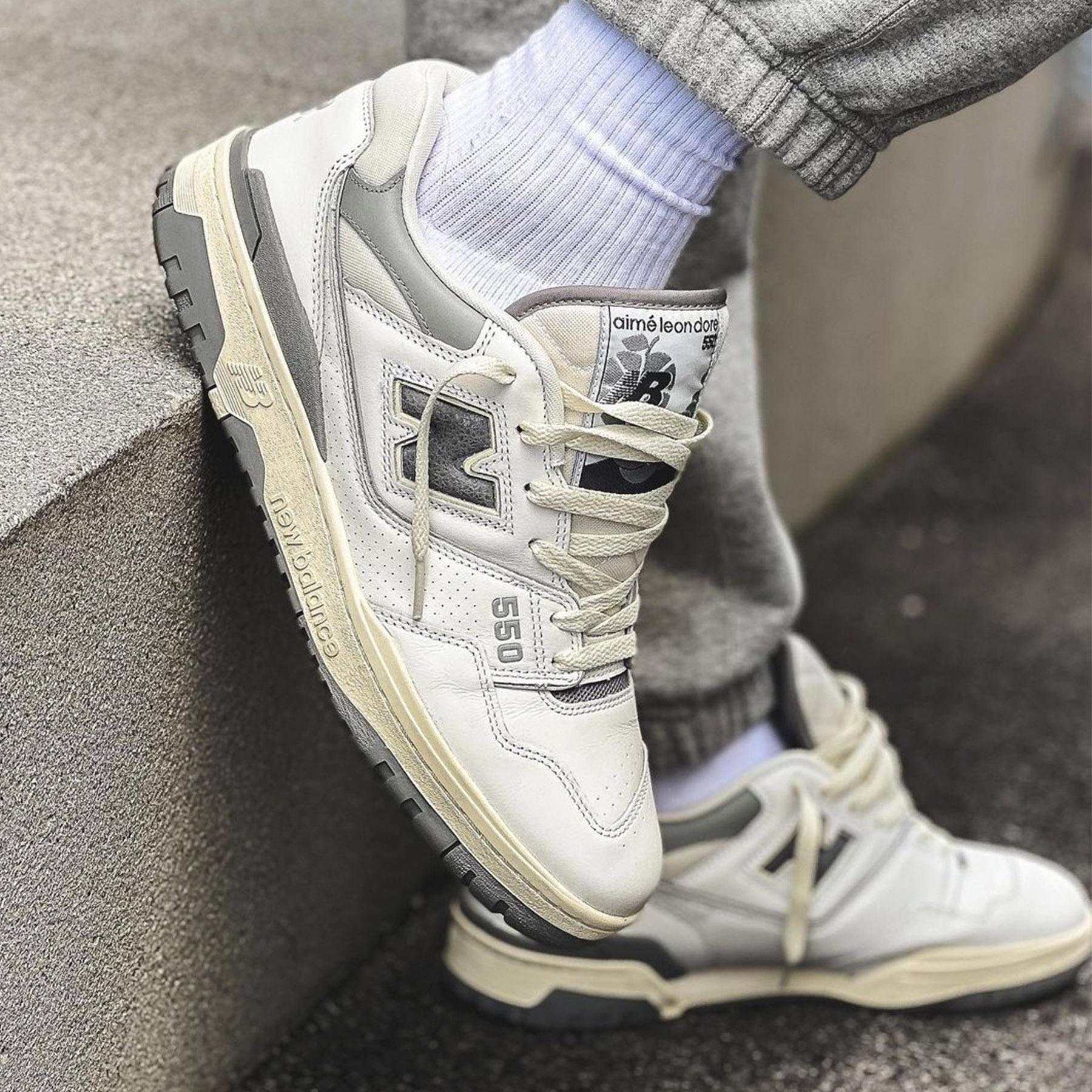 Aimé Leon Dore x New Balance 550 ‘Silver’ - Image 6