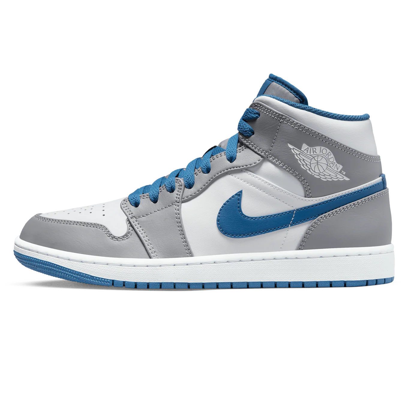 Air Jordan 1 Mid 'Cement True Blue'
