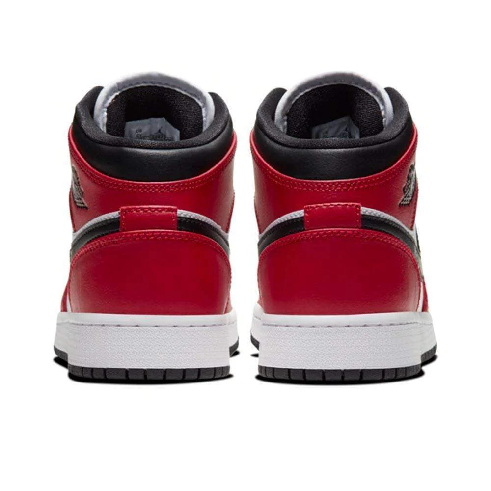 Air Jordan 1 Mid Chicago Black Toe GS - Image 3