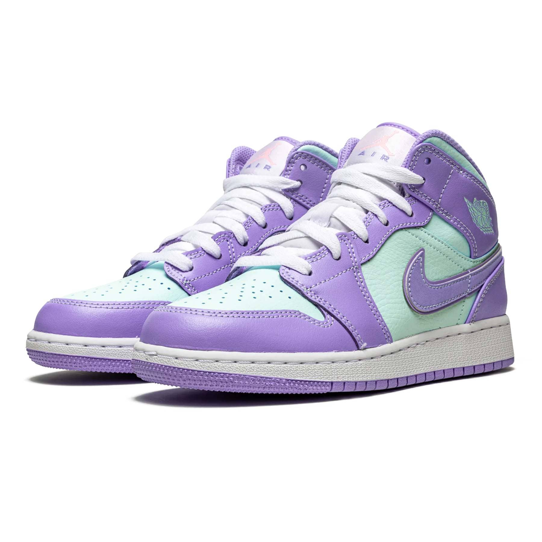Air Jordan 1 Mid GS 'Purple Aqua' - Image 2
