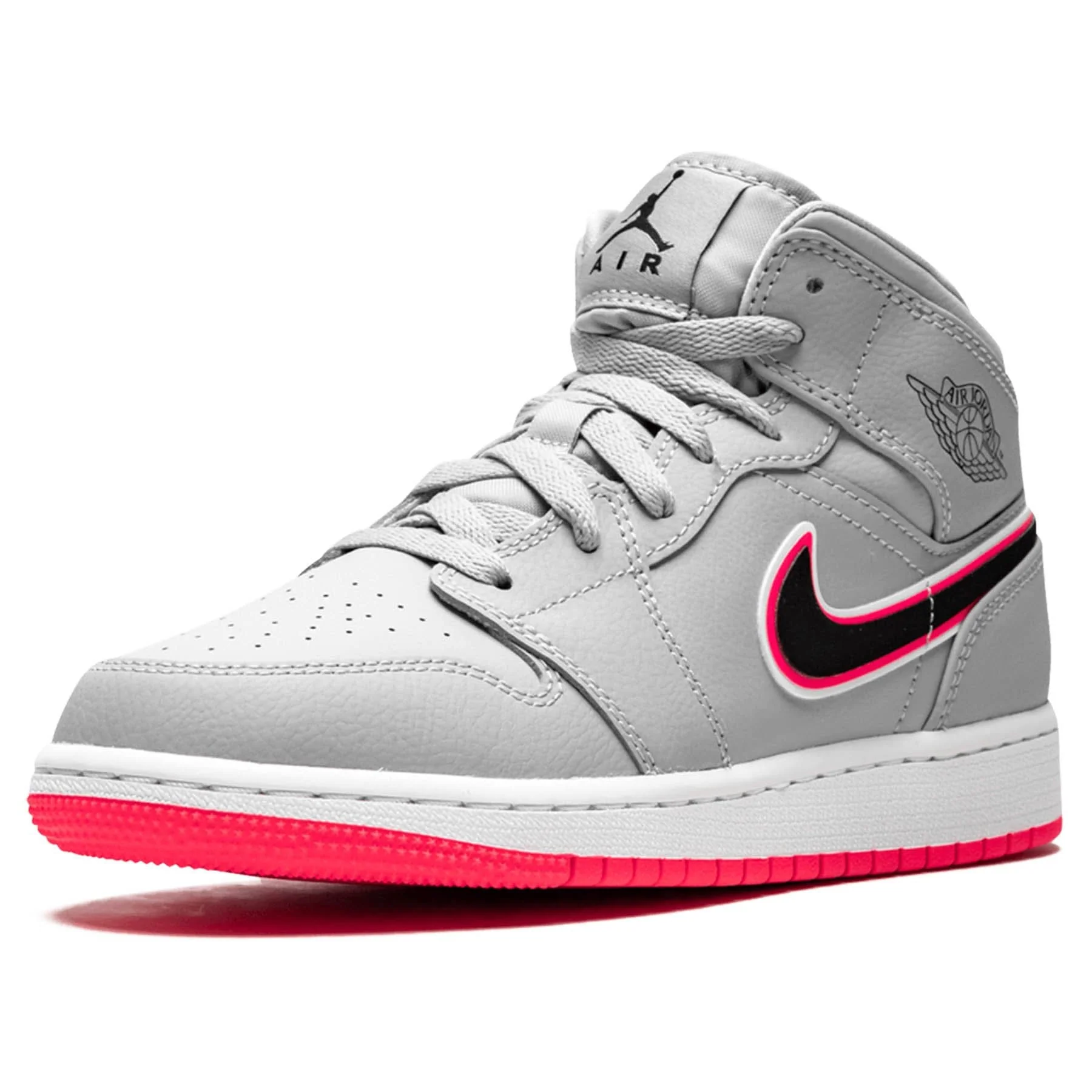 Air Jordan 1 Mid GS 'Wolf Grey Pink' - Image 4