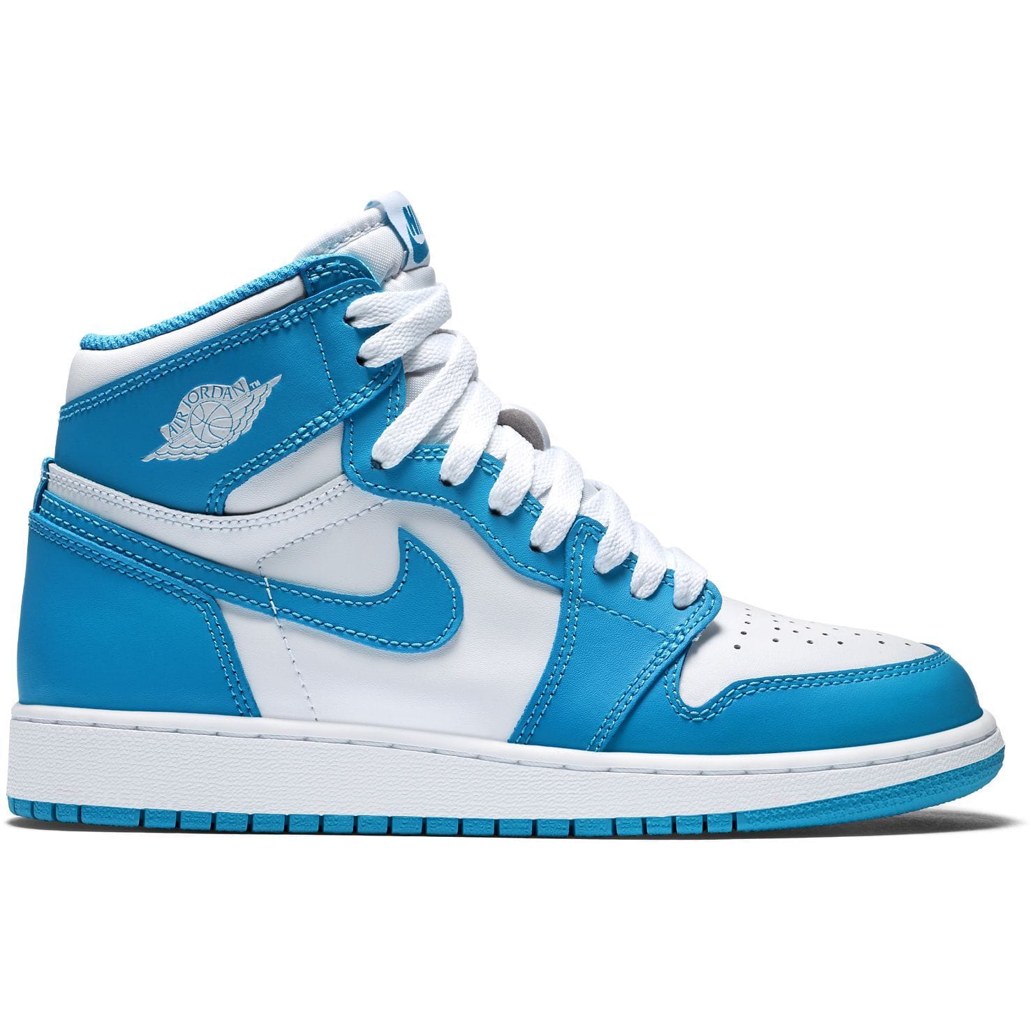 Air Jordan 1 Retro High OG Grade School (White-Powder Blue) - Image 3