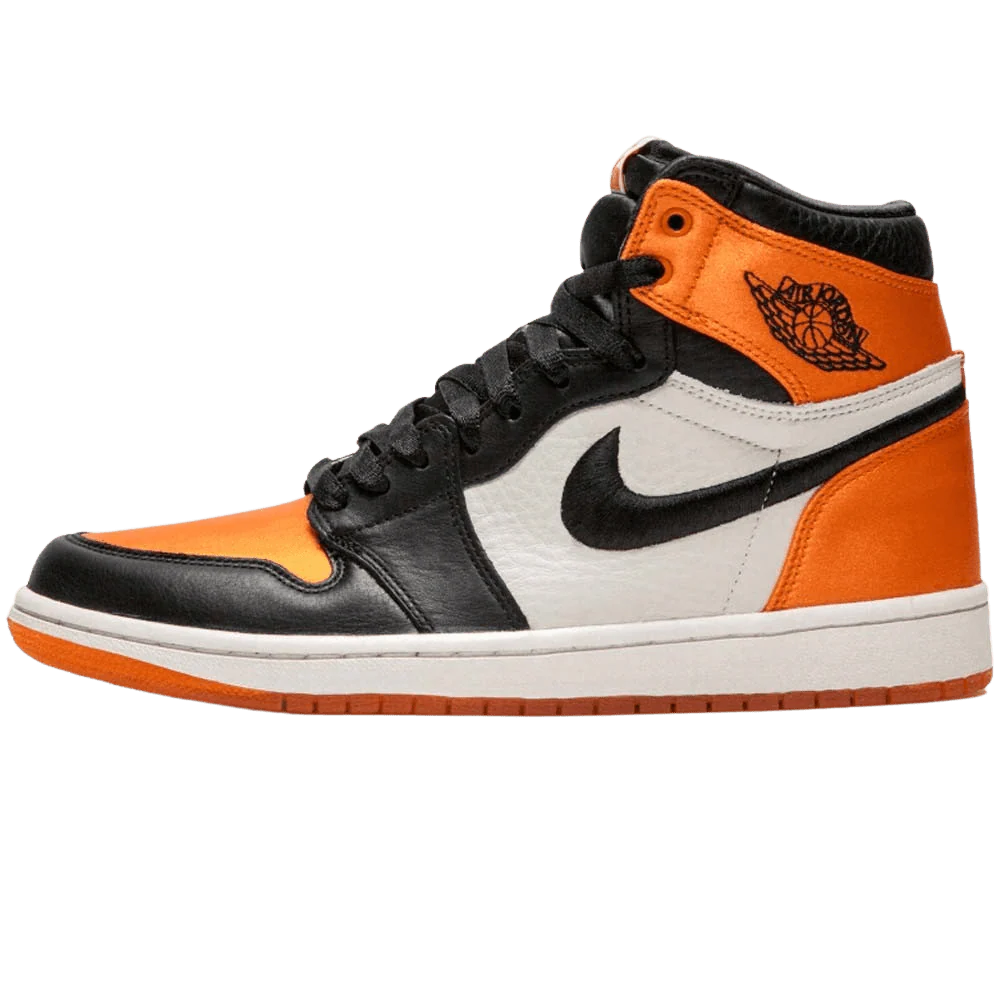 Air Jordan 1 WMNS Satin 'Shattered Backboard' Orange Black