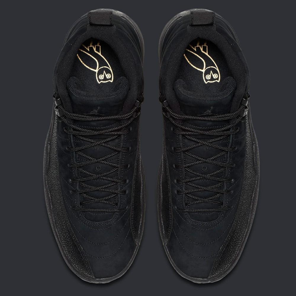 Air Jordan 12 Retro OVO Black-Metallic Gold - Image 6
