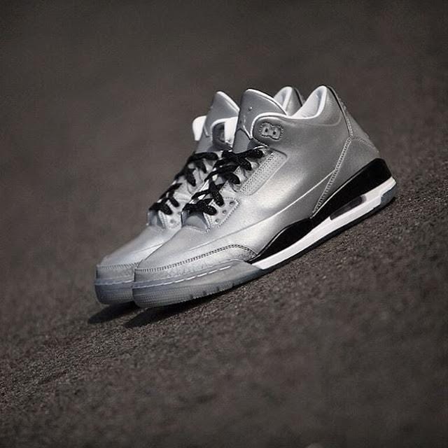 Air Jordan 3 '5Lab3' Reflect Silver - Image 4