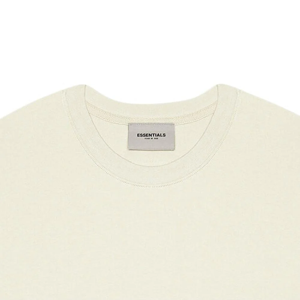 FEAR OF GOD ESSENTIALS 3D Silicon Applique Boxy T-Shirt Buttercream - Image 3