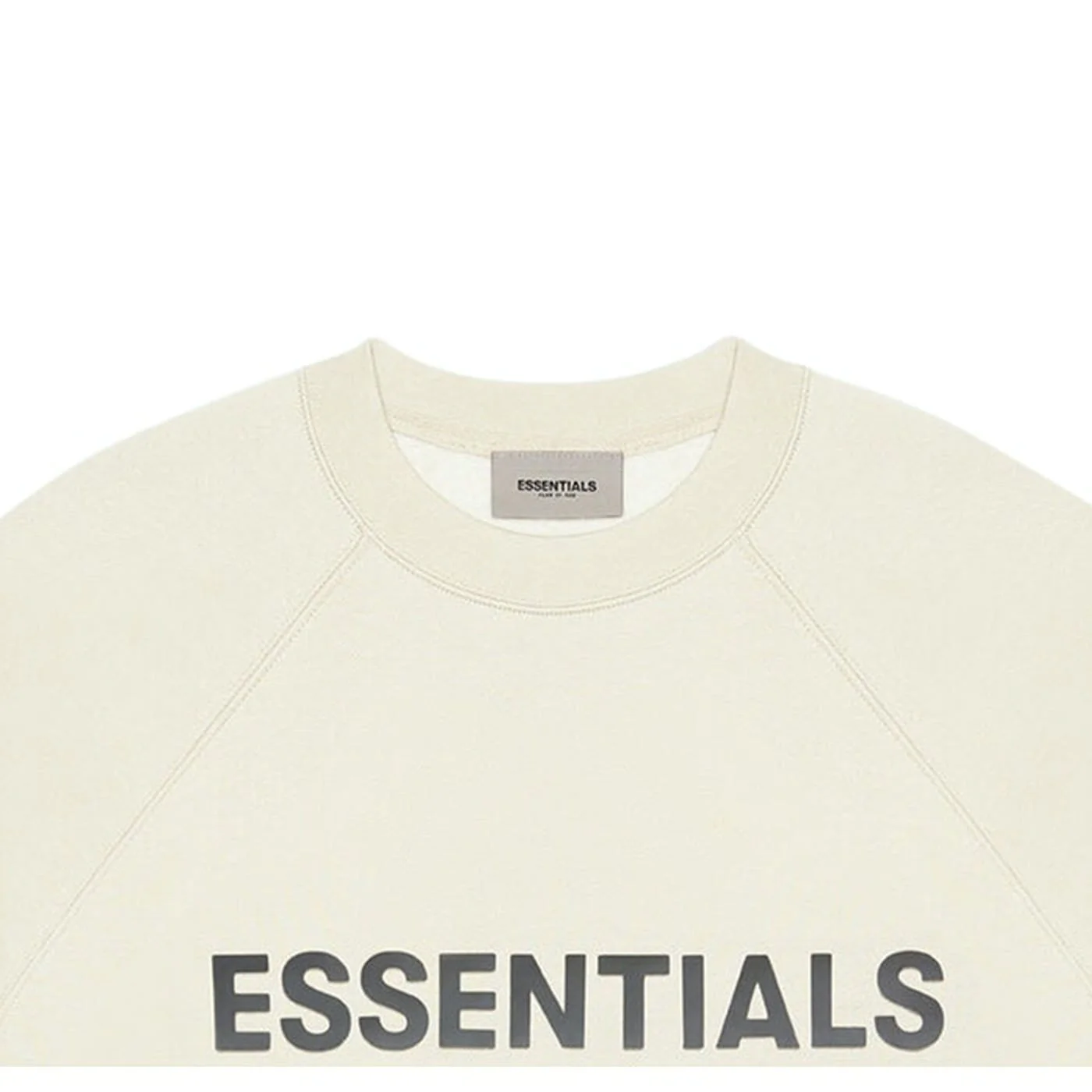 FEAR OF GOD ESSENTIALS 3D Silicon Applique Crewneck Buttercream - Image 3