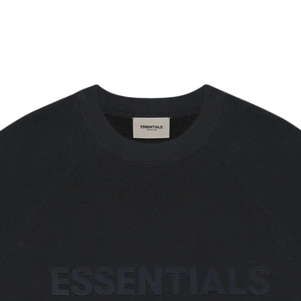 FEAR OF GOD ESSENTIALS 3D Silicon Applique Crewneck Dark Slate/Stretch Limo/Black - Image 4