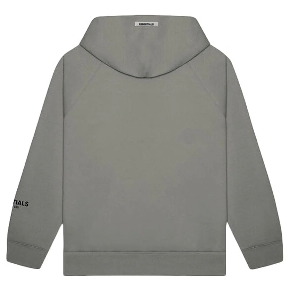 FEAR OF GOD ESSENTIALS 3D Silicon Applique Pullover Hoodie Gray Flannel/Charcoal - Image 2