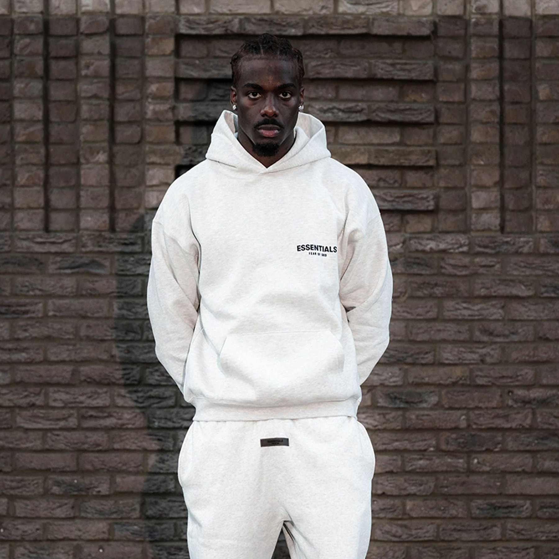 Fear of God Essentials Hoodie 'Light Oatmeal' (SS22) - Image 6