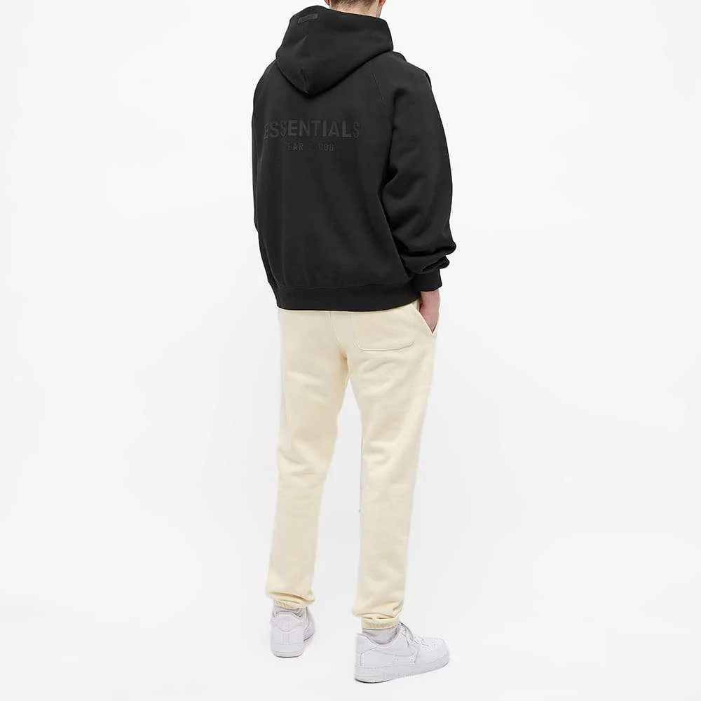 FEAR OF GOD ESSENTIALS Pull-Over Hoodie (SS21) Black/Stretch Limo - Image 5