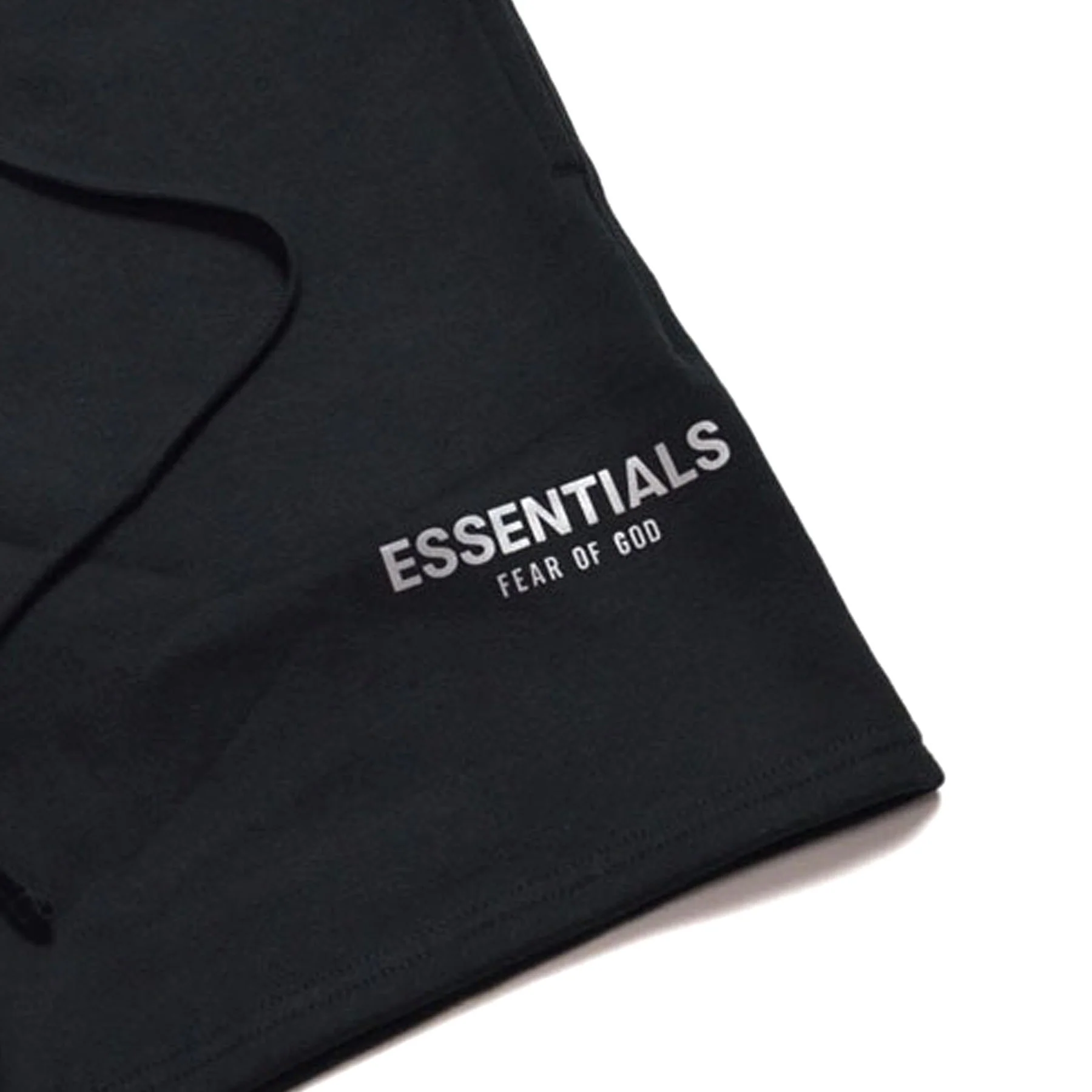 FEAR OF GOD ESSENTIALS Sweat Shorts Black/White - Image 4
