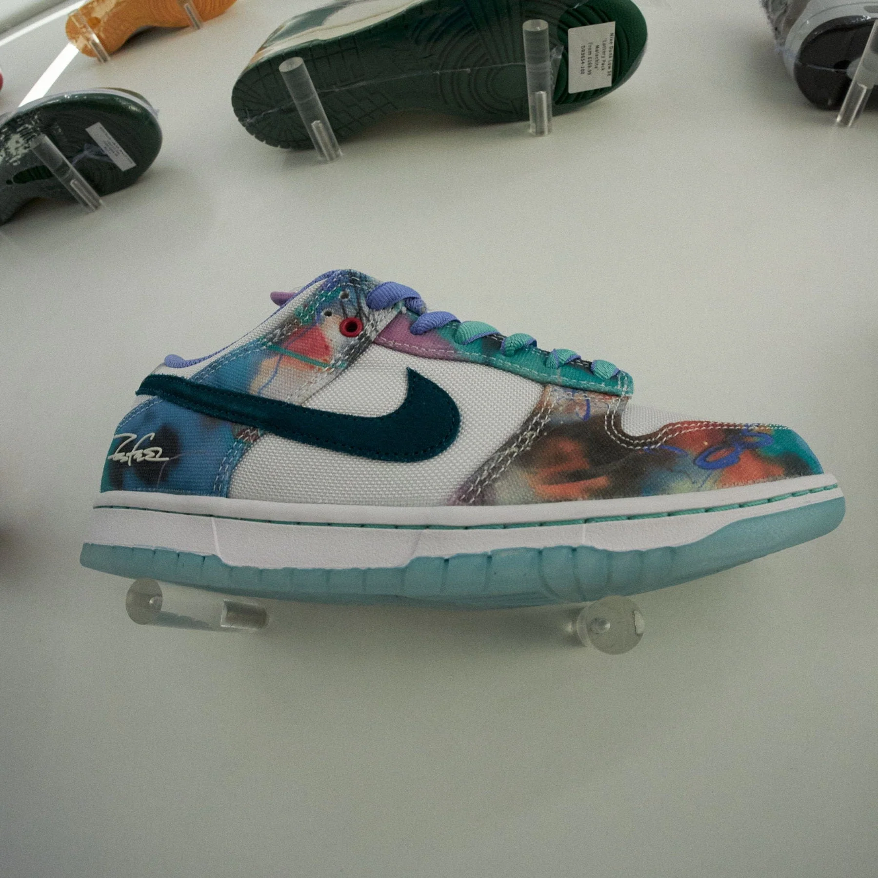 Futura Laboratories x Nike Dunk SB Low 'Bleached Aqua' - Image 7