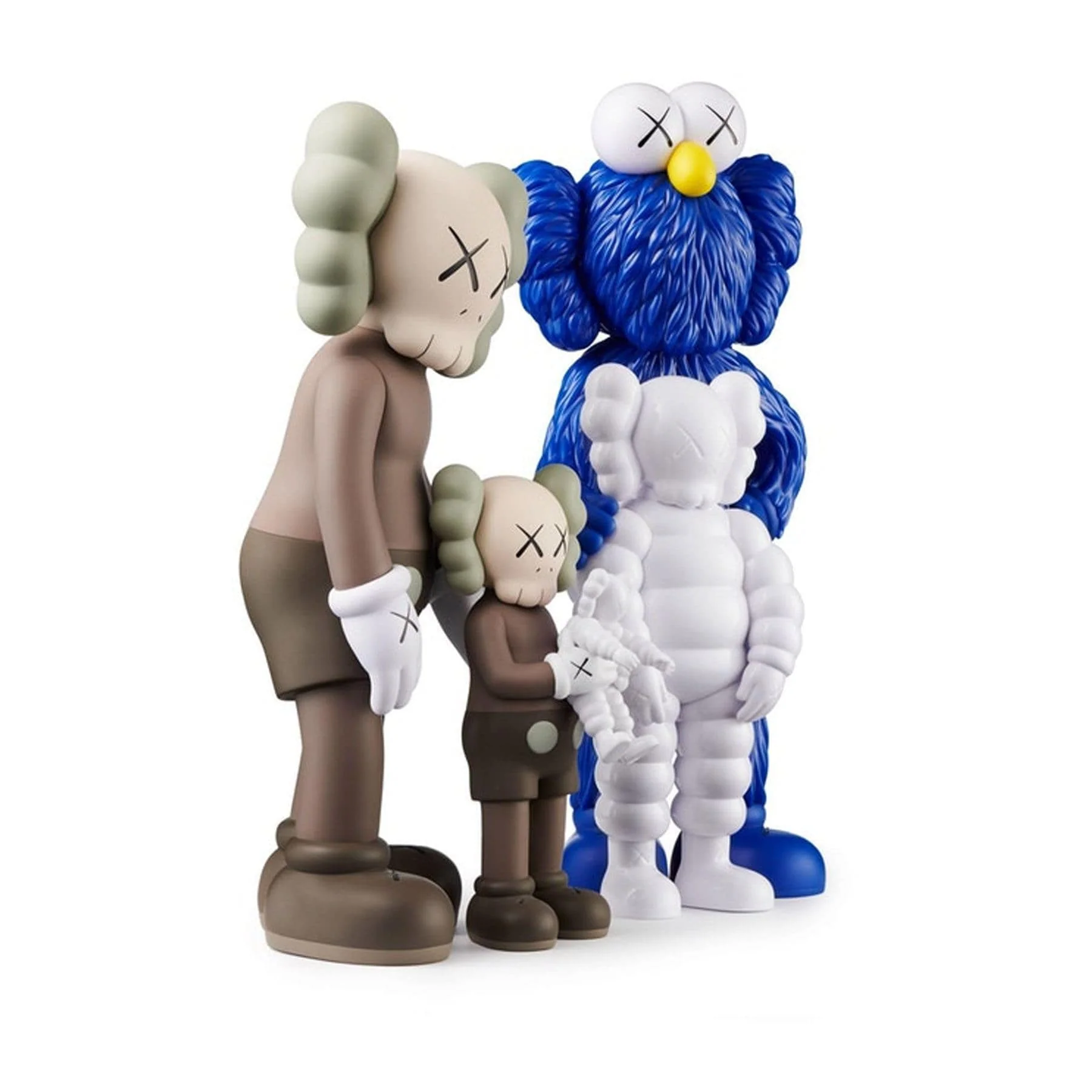 KAWS FAMILY Figures 'Brown/Blue/White' - Image 3