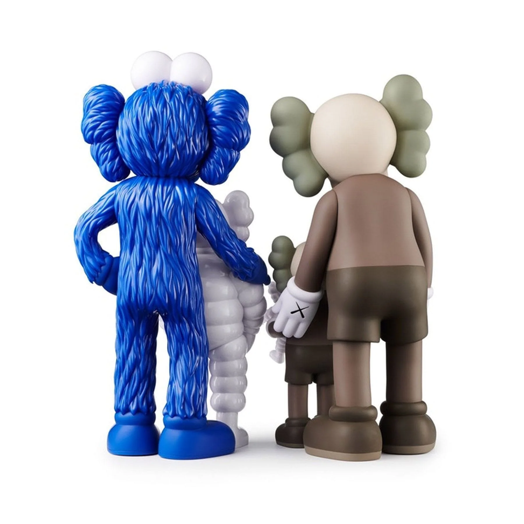 KAWS FAMILY Figures 'Brown/Blue/White' - Image 4