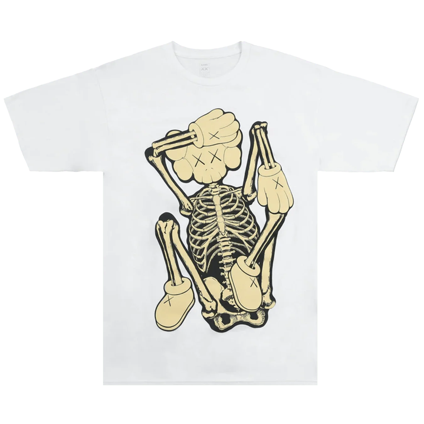 KAWS Skeleton New Fiction Bone T-Shirt 'White'