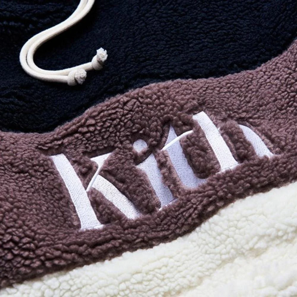 Kith Sherpa Double Pocket Hoodie Mauve - Image 3