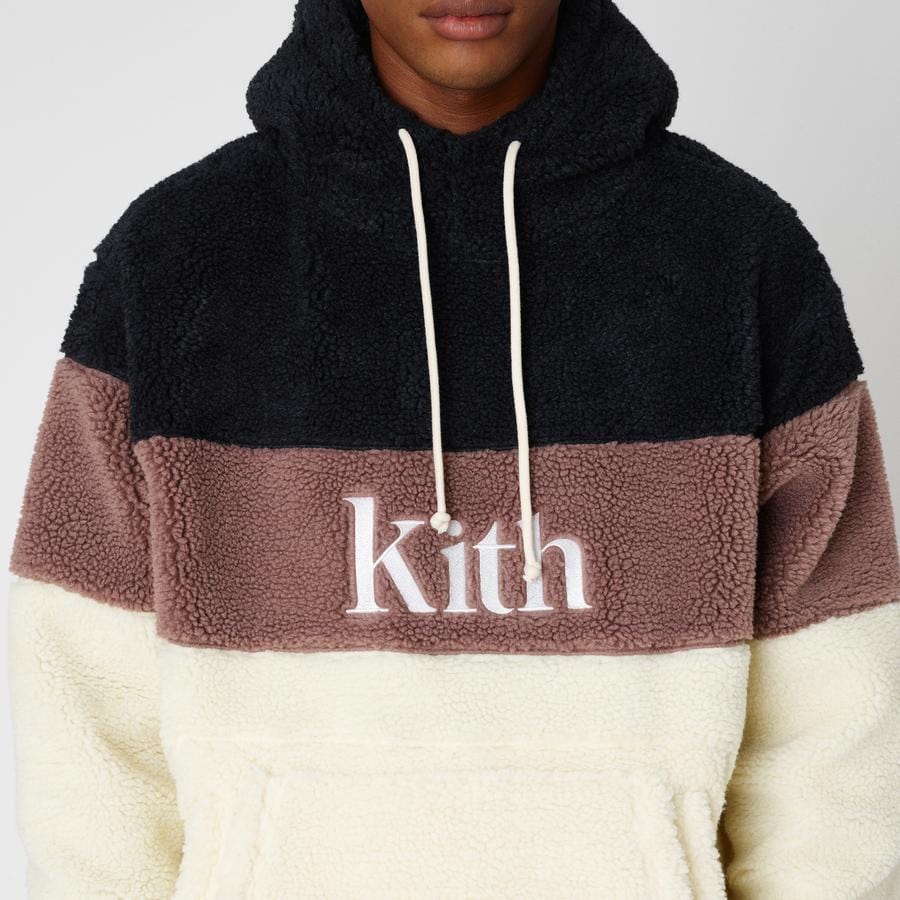 Kith Sherpa Double Pocket Hoodie Mauve - Image 6