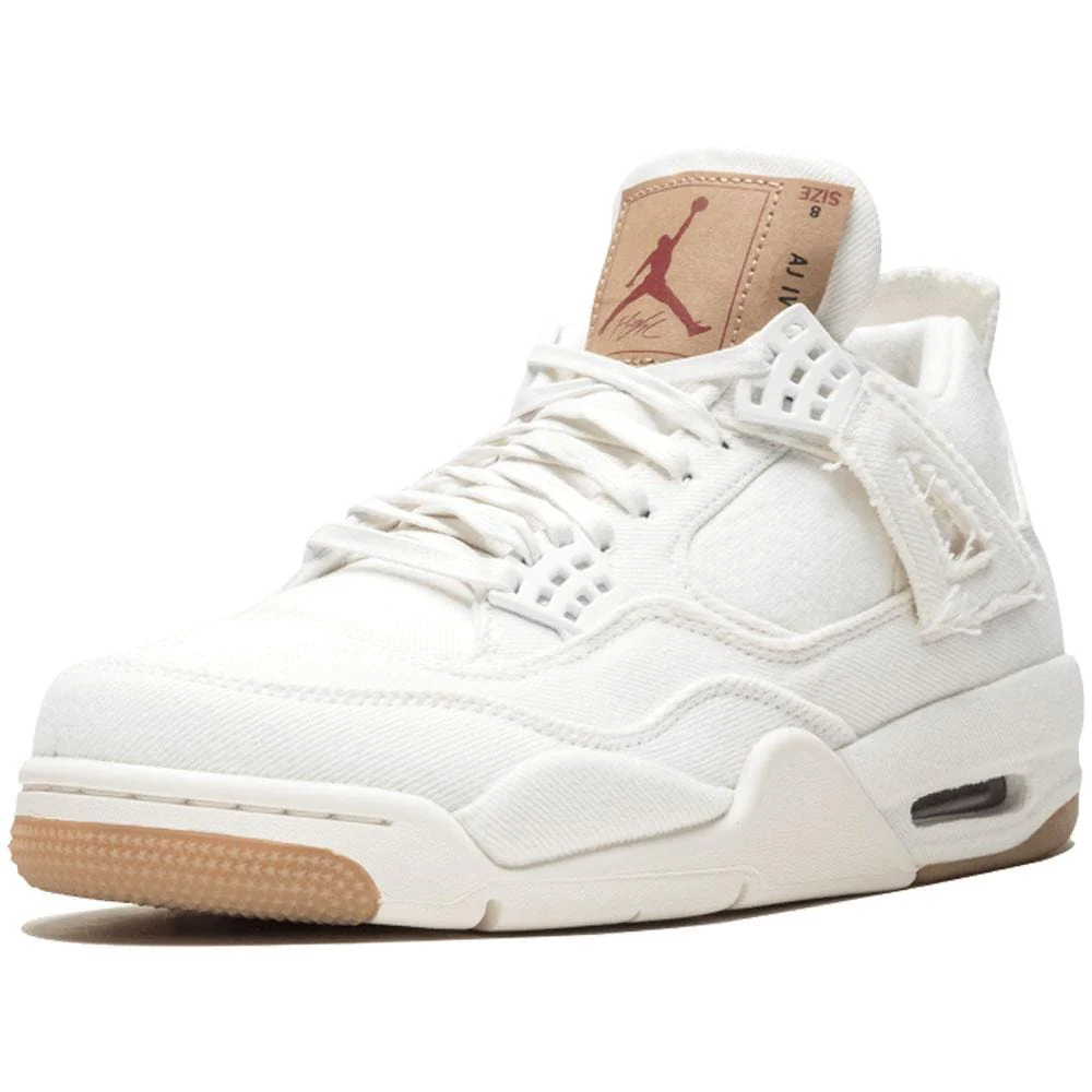 Levis x Nike Air Jordan 4 White - Image 5
