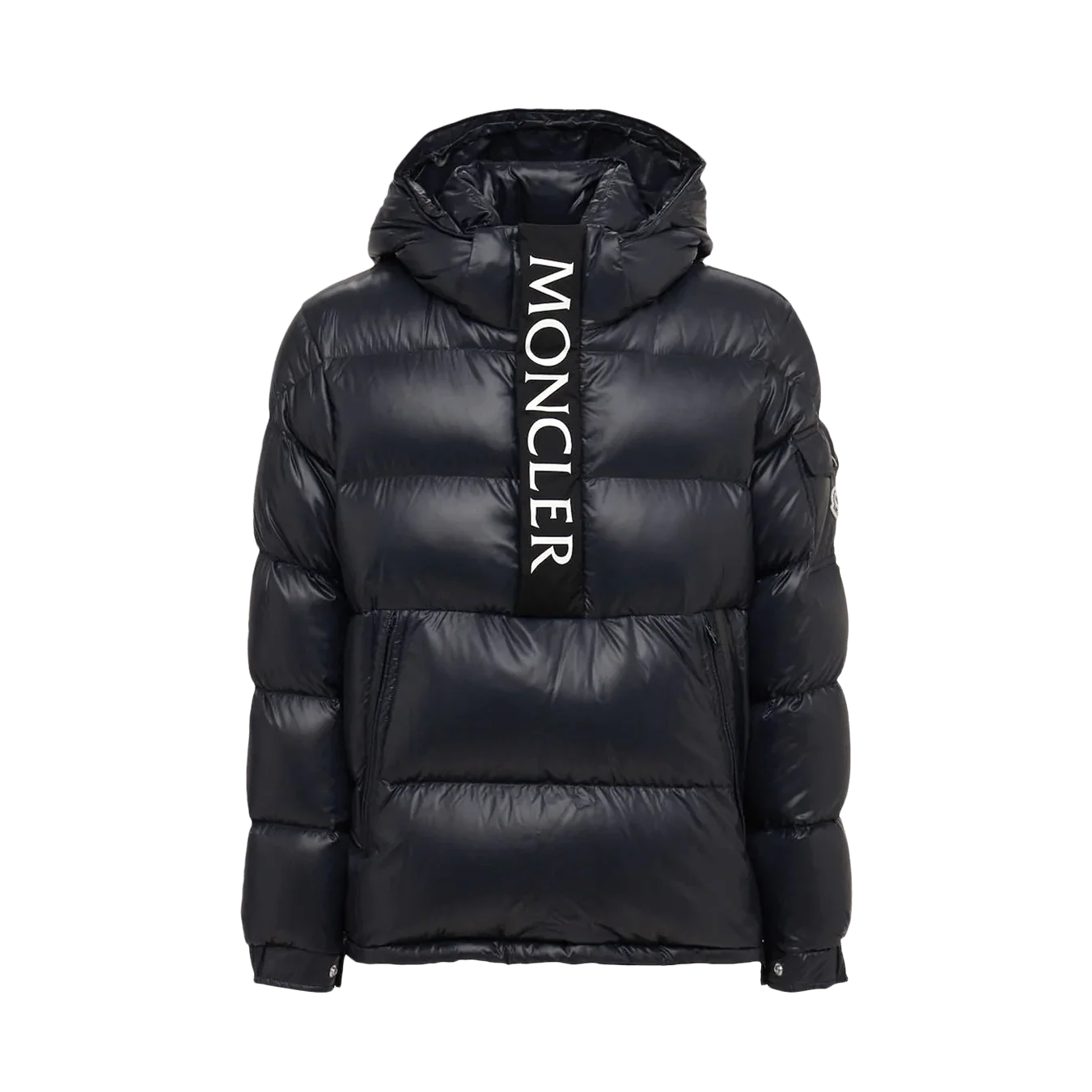 MONCLER Maury hooded half-zip down coat