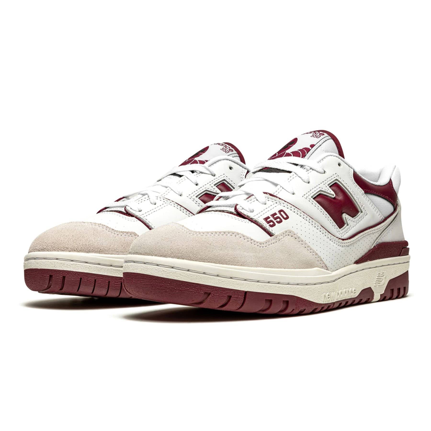 New Balance 550 Sea Salt Burgundy - Image 2