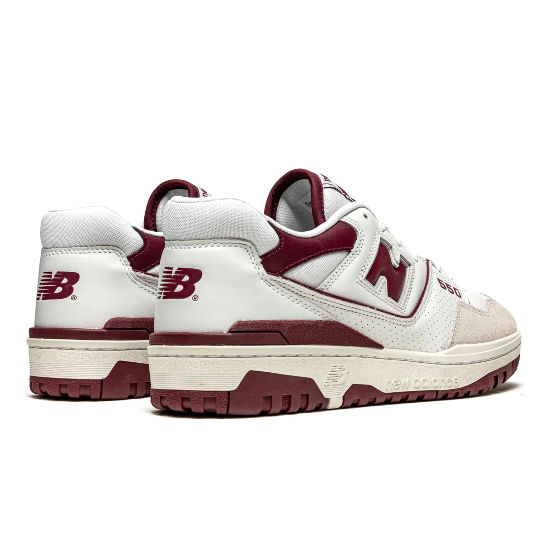 New Balance 550 Sea Salt Burgundy - Image 3