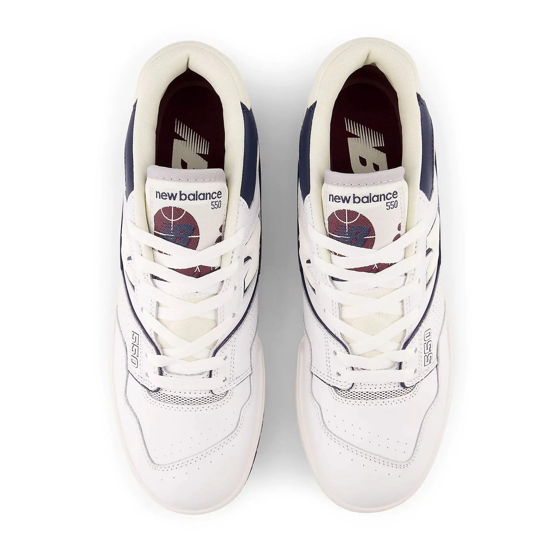 New Balance 550 'White Maroon Natural Indigo' - Image 3