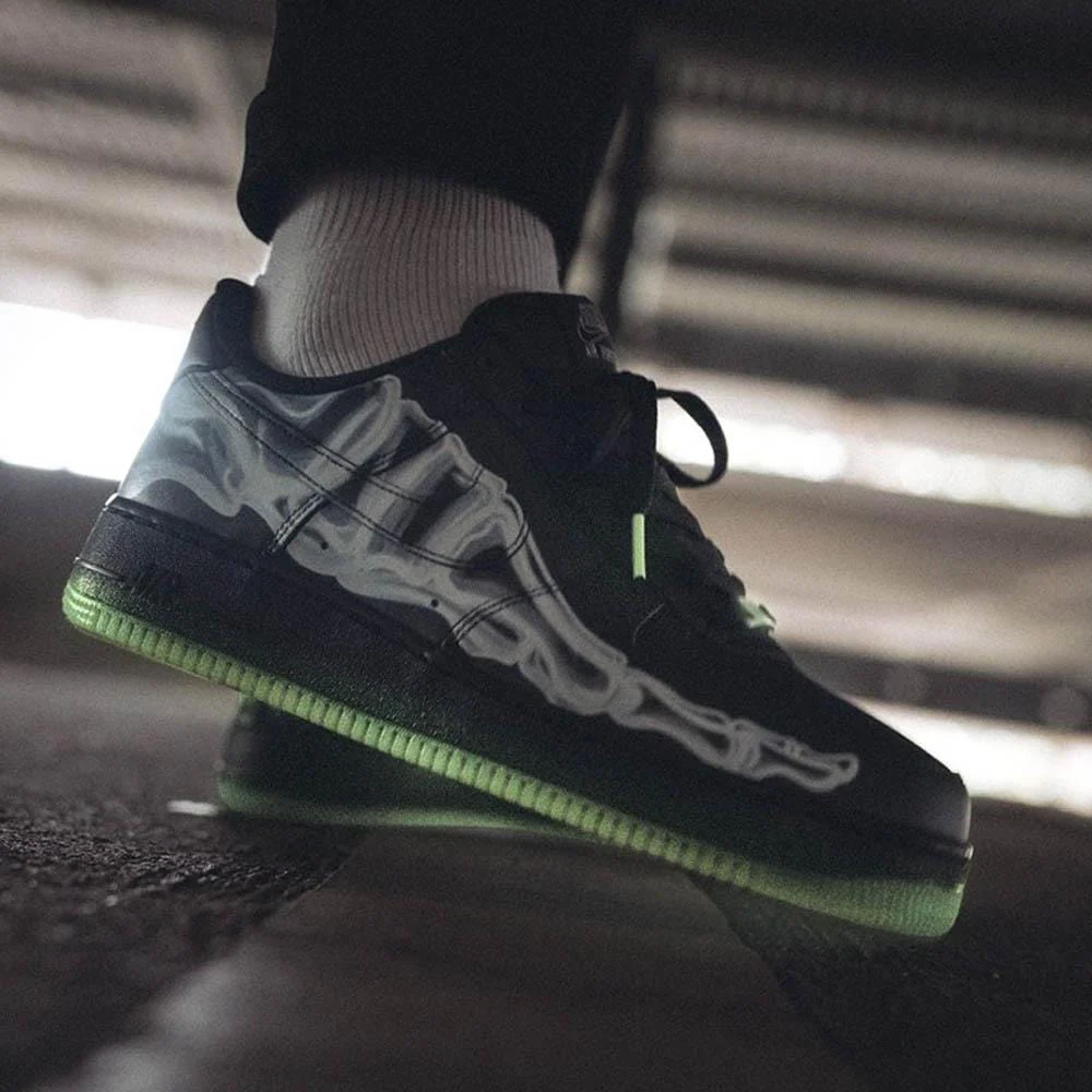 Nike Air Force 1 '07 QS 'Black Skeleton' - Image 7