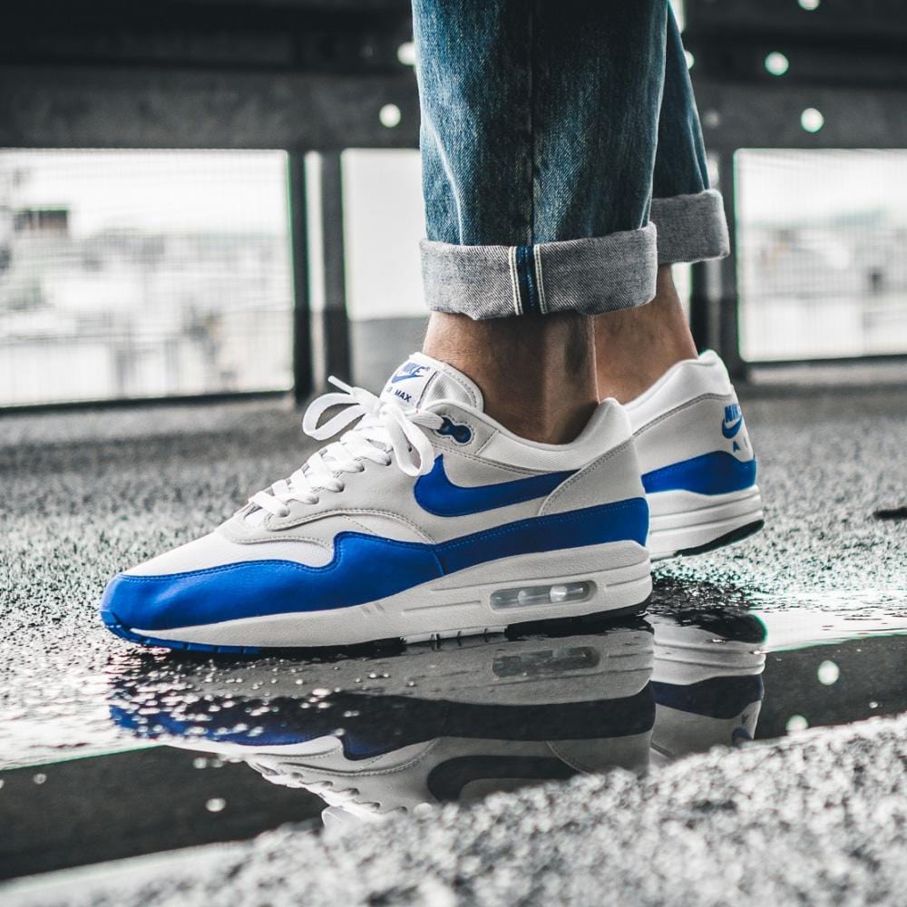 Nike Air Max 1 OG Anniversary White-Game Royal - Image 7