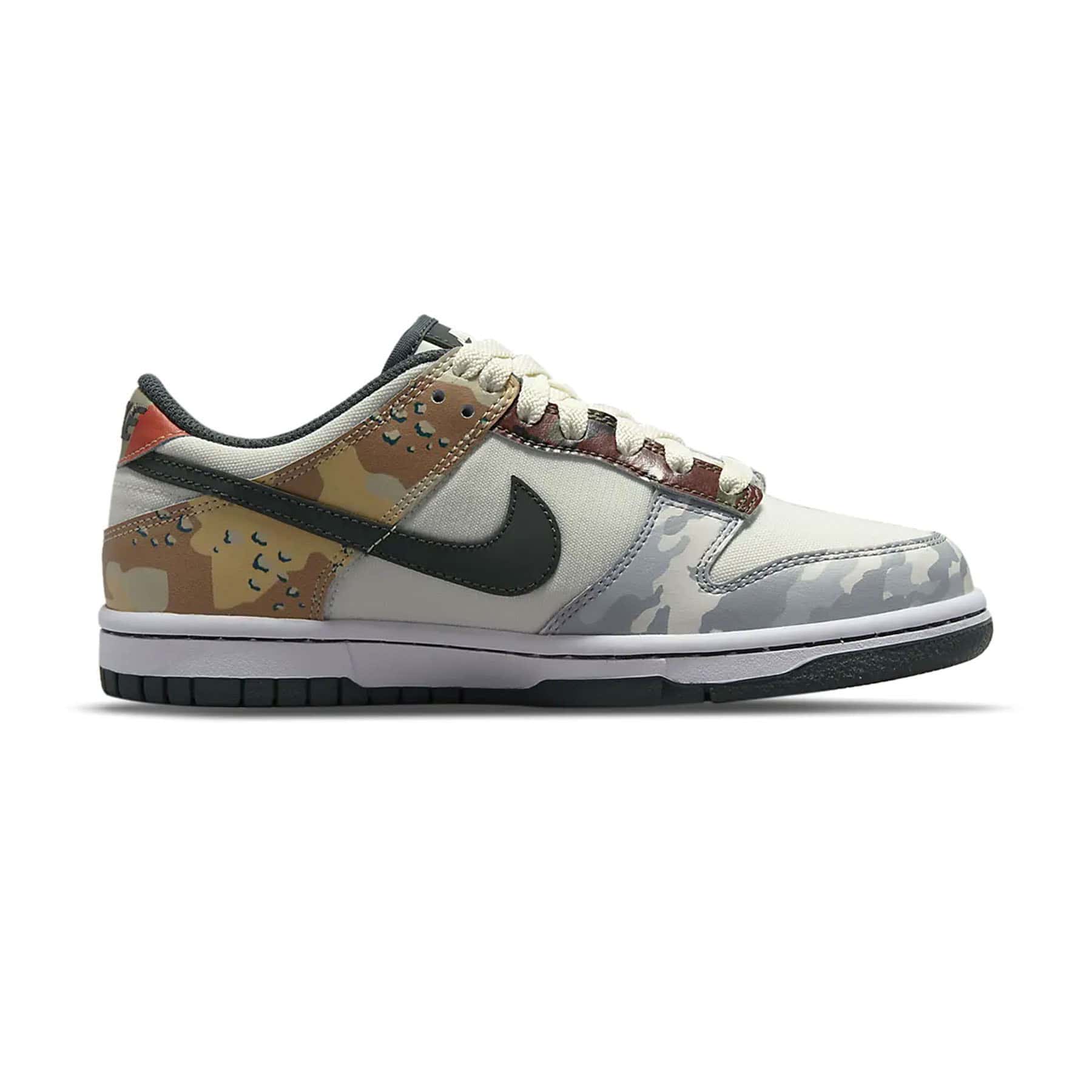 Nike Dunk Low SE GS 'Sail Multi-Camo' - Image 4