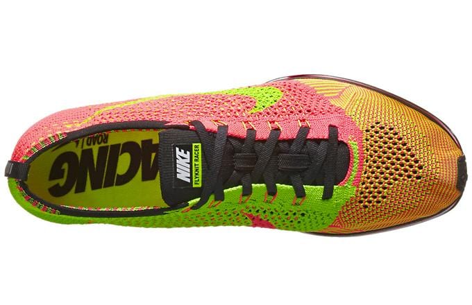 Nike Flyknit Racer Hyper Punch-Volt - Image 5