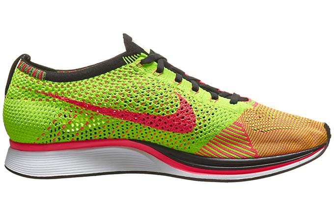 Nike Flyknit Racer Hyper Punch-Volt - Image 6