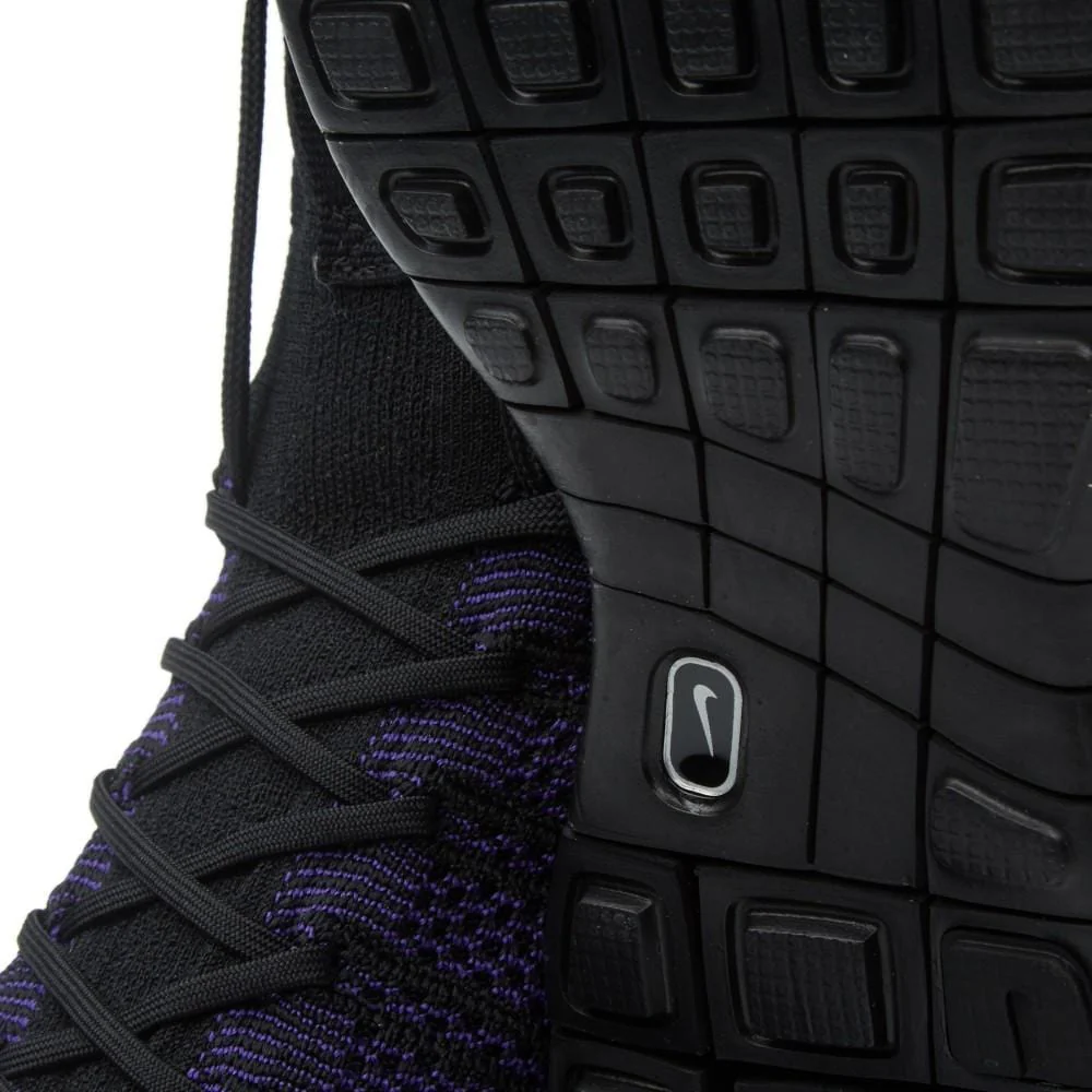 NIKE FREE FLYKNIT MERCURIAL Black & Bright Crimson - Image 5