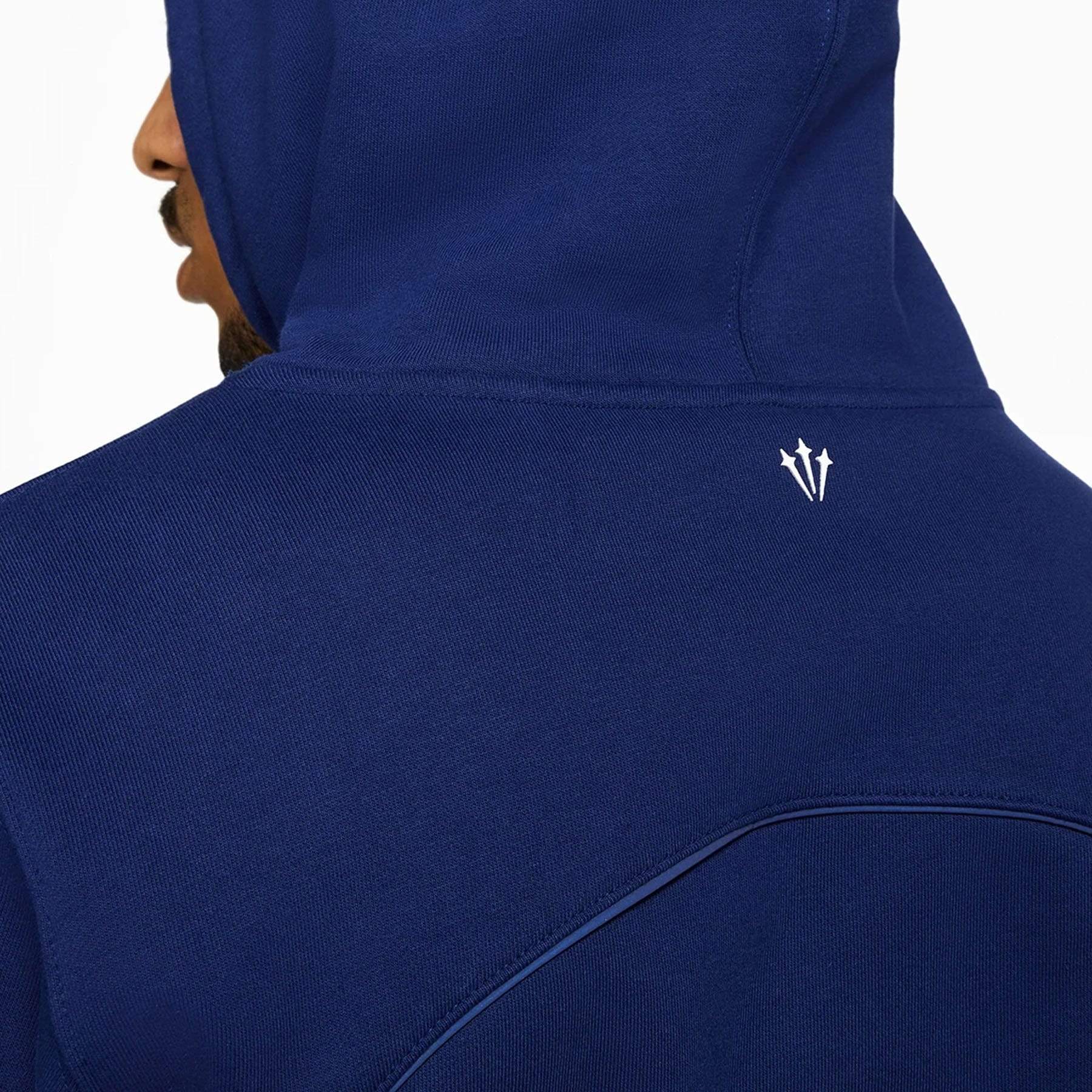 Nike x Drake NOCTA Cardinal Stock Hoodie Navy - Image 4