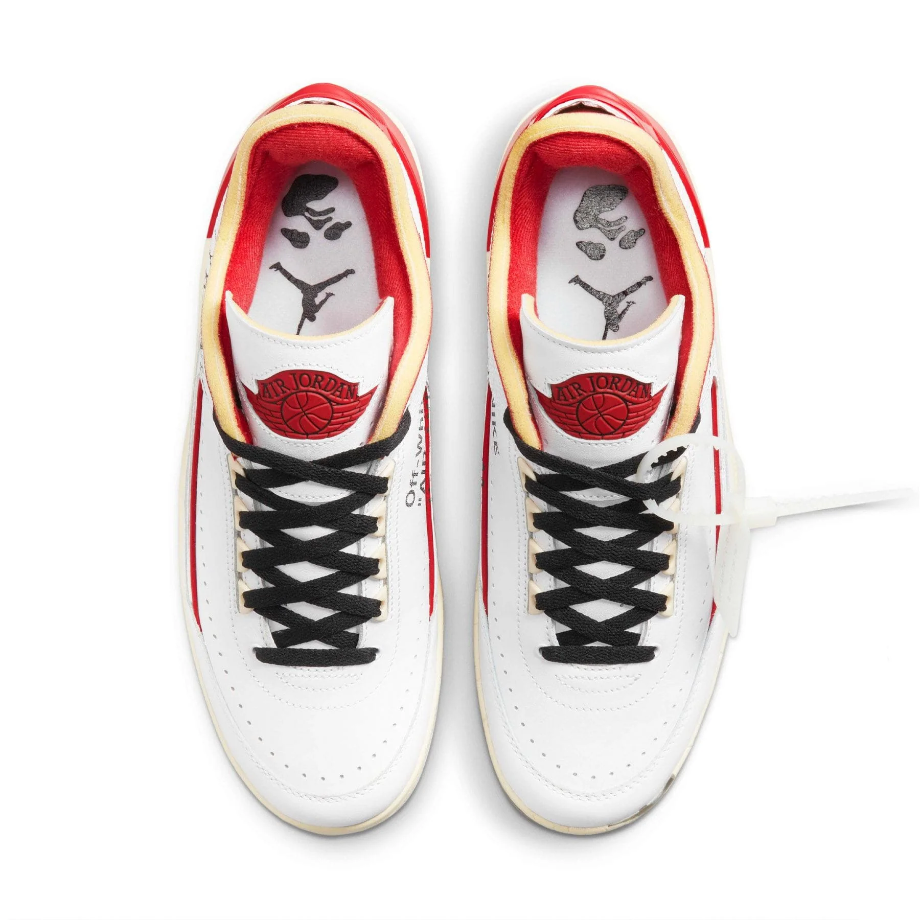 Off-White x Air Jordan 2 Retro Low SP 'White Varsity Red' - Image 4