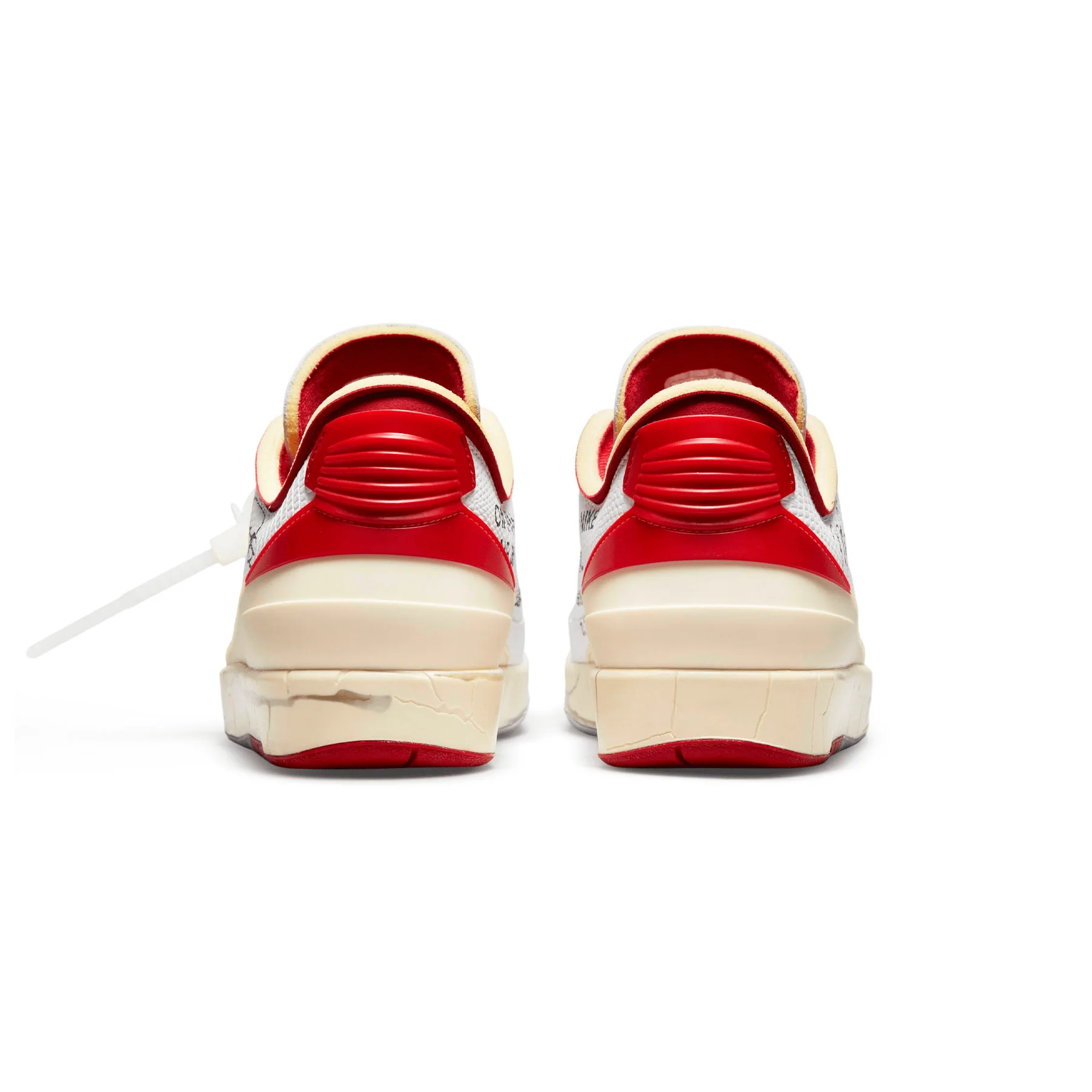 Off-White x Air Jordan 2 Retro Low SP 'White Varsity Red' - Image 5