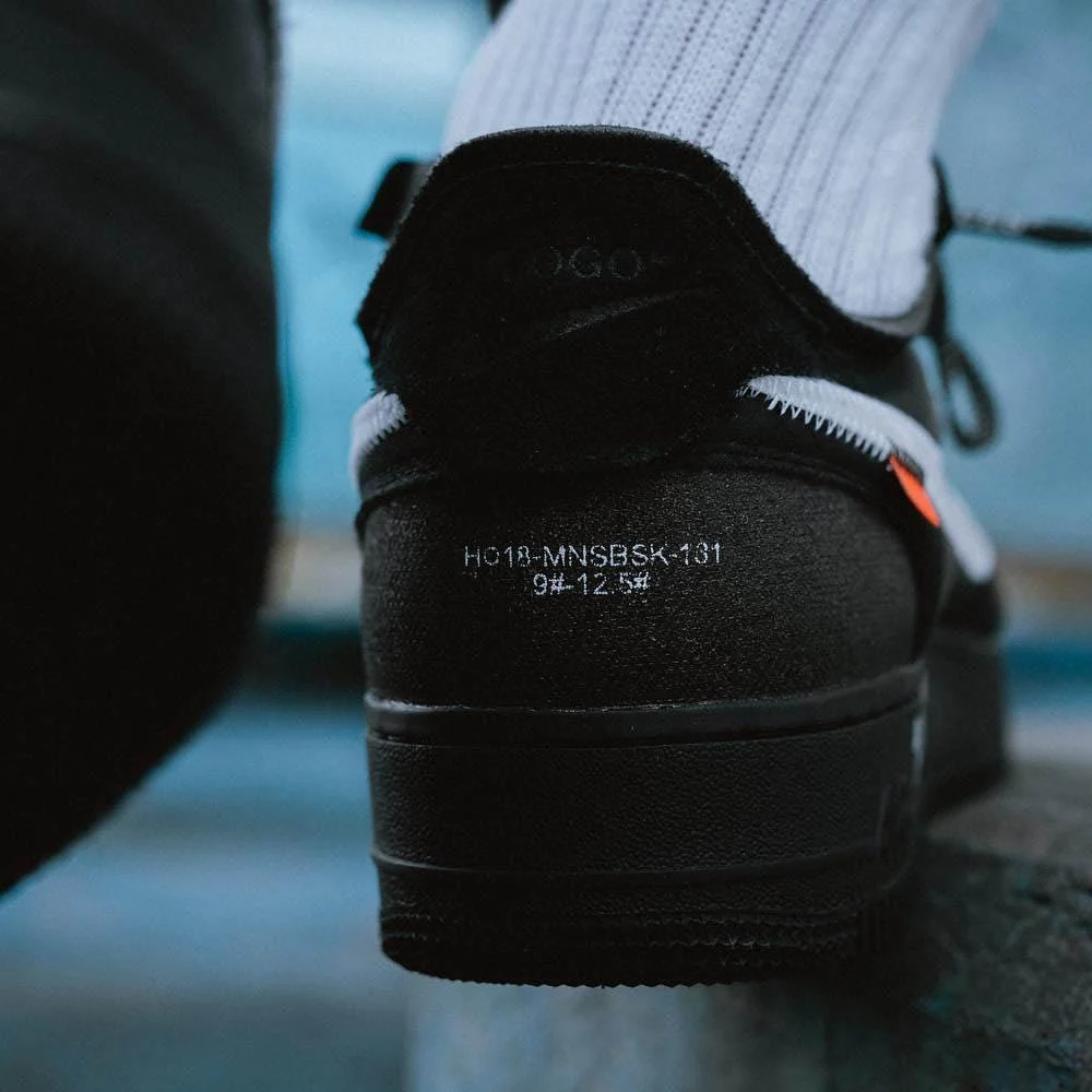 Off-White x Nike Air Force 1 Black - Image 7