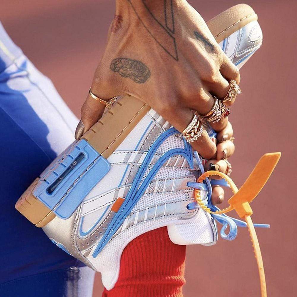 Off-White x Nike Air Rubber Dunk 'University Blue' - Image 6