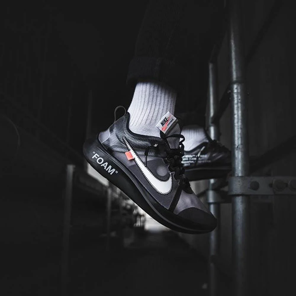 Off-White x Nike Zoom Fly SP Black - Image 7