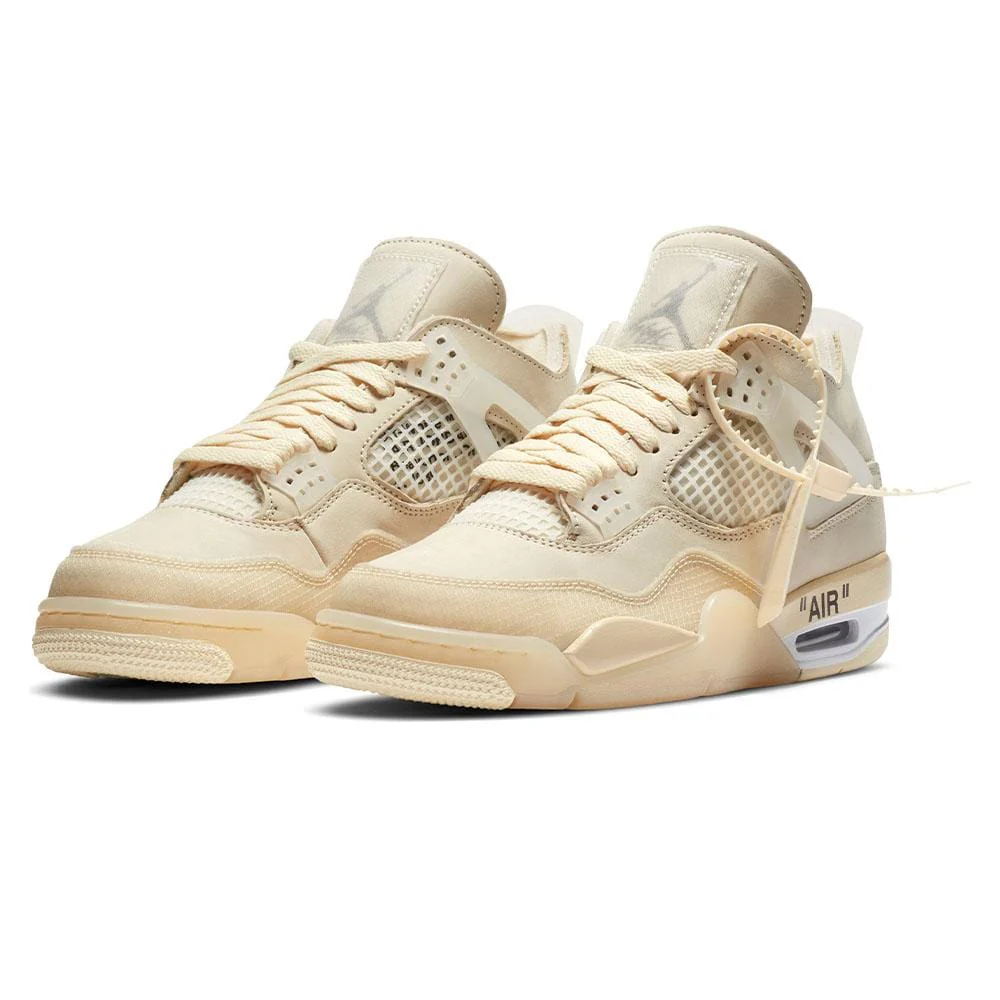OFF-WHITE x Wmns Air Jordan 4 SP 'Sail' - Image 2
