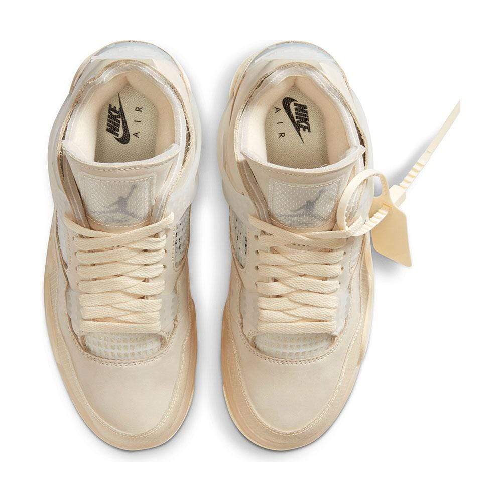 OFF-WHITE x Wmns Air Jordan 4 SP 'Sail' - Image 3