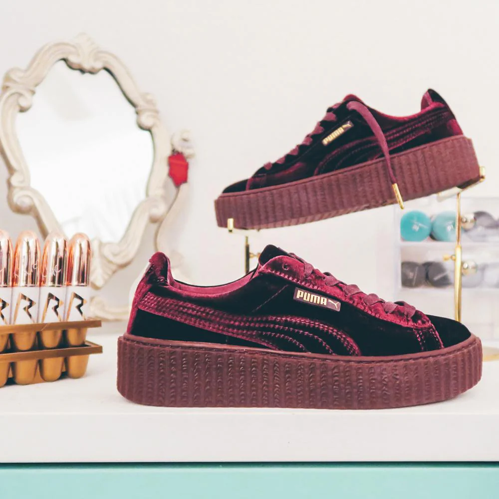Fenty x Wmns Velvet Creeper 'Burgundy' - Image 5
