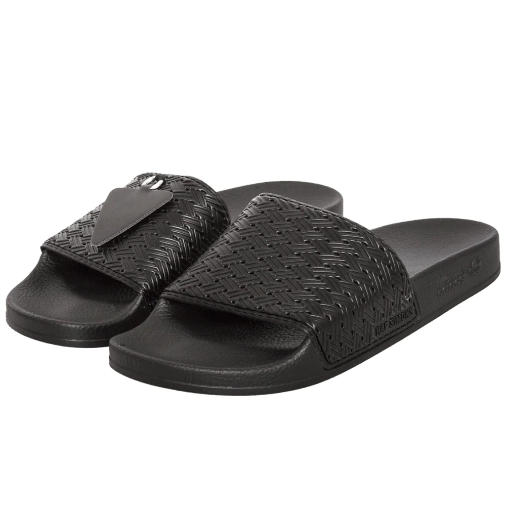 Raf Simons x Adidas Pendant Adilet Sliders Black - Image 3