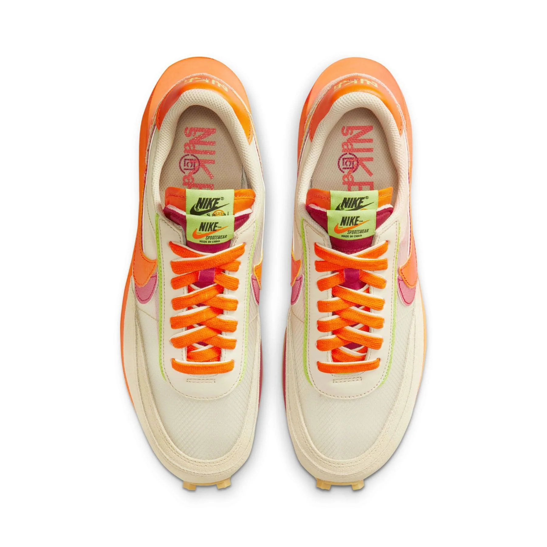 sacai x Clot x LDWaffle 'Net Orange Blaze' - Image 3