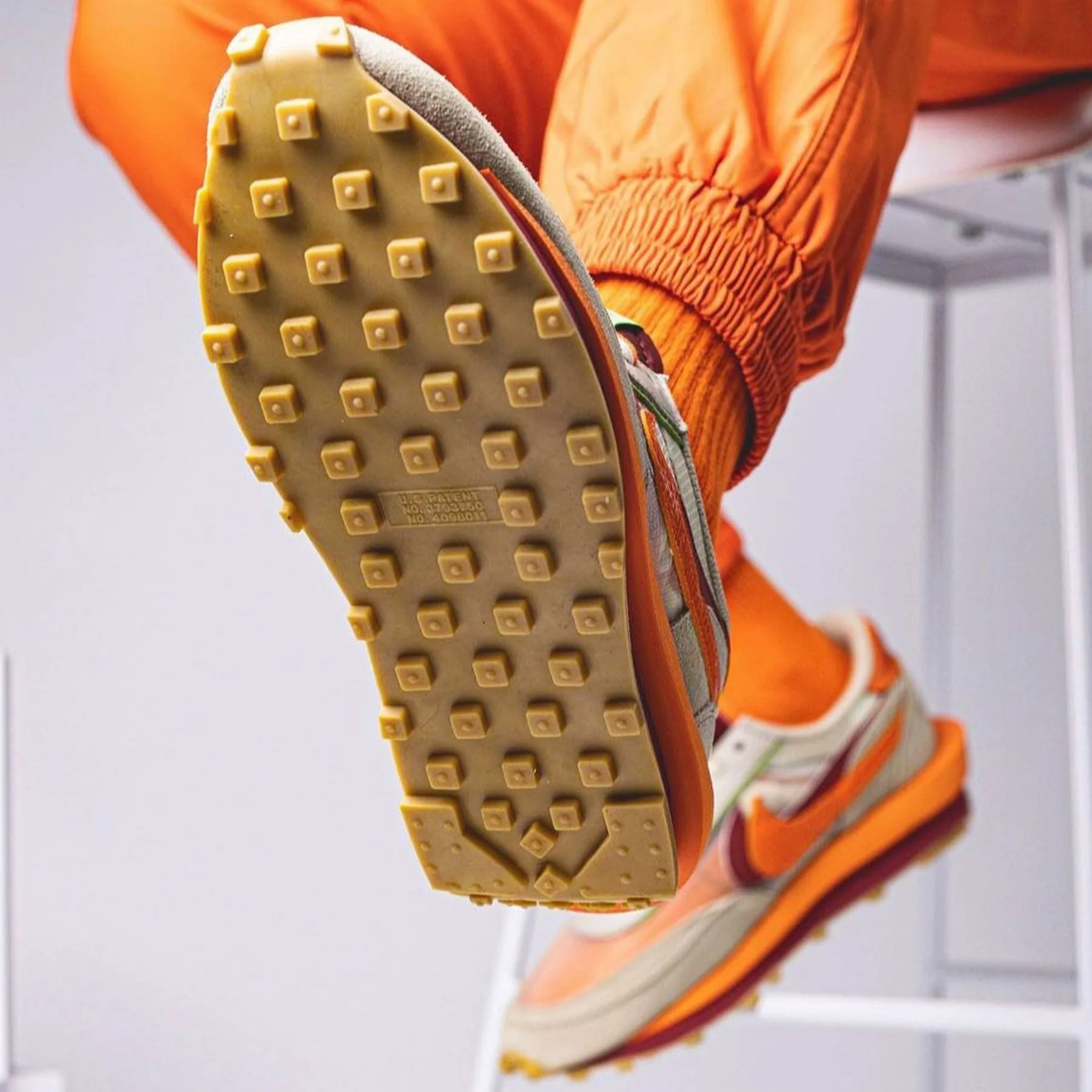 sacai x Clot x LDWaffle 'Net Orange Blaze' - Image 8