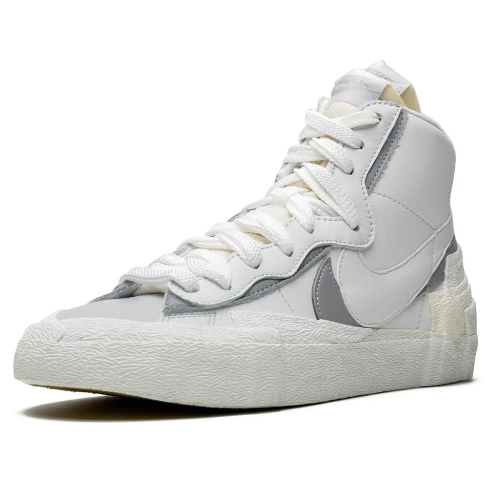 Sacai x Nike Blazer Mid 'White Grey' - Image 4