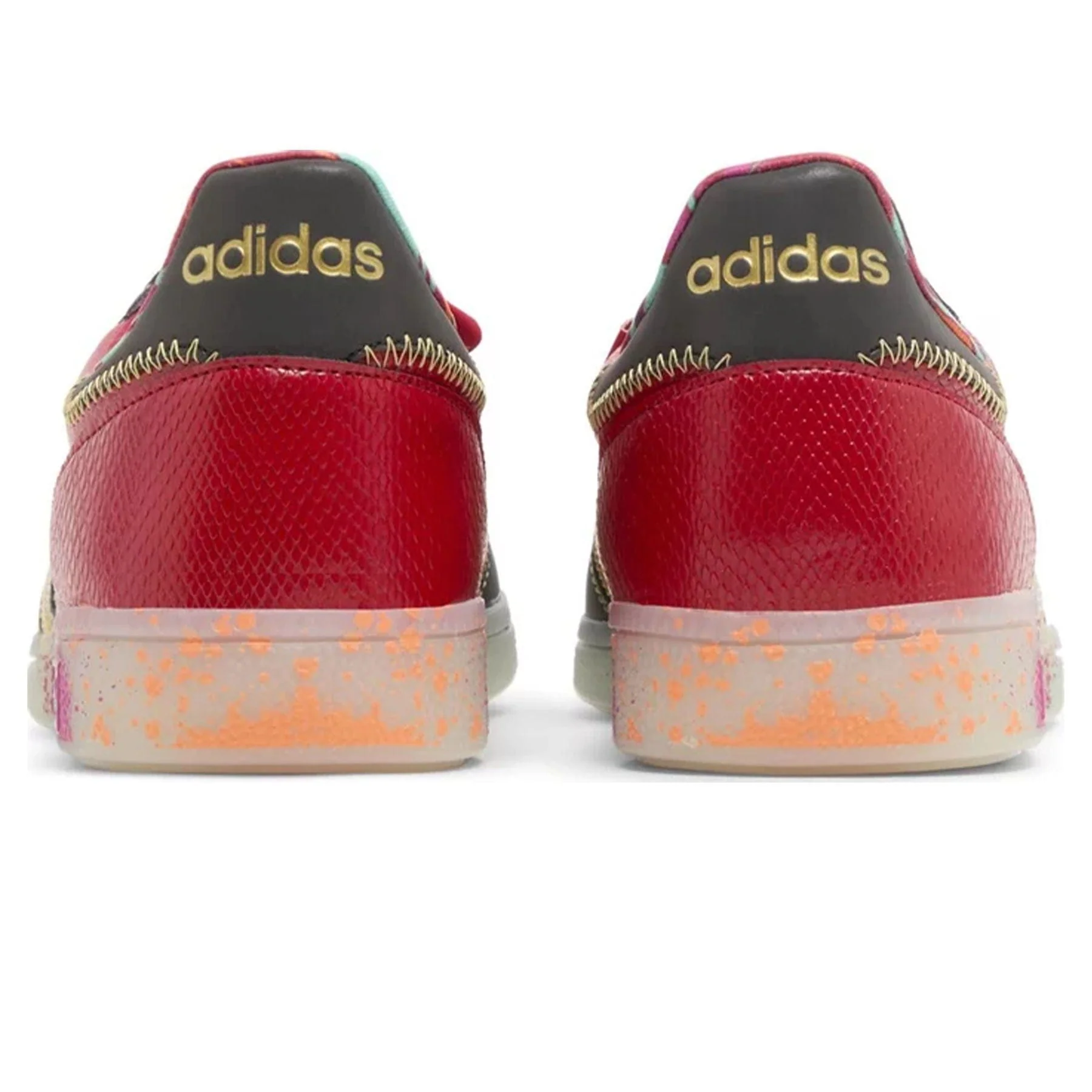 S.E.E.D. x adidas Handball Spezial 'Scarlet Gold Paint Splatter' - Image 4